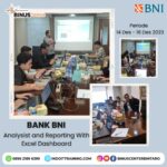 Class Documentation Analysist and Reporting With Excel Dashboard Bank BNI Pelatihan IT Profesional - Kursus Komputer dan Analisis Data