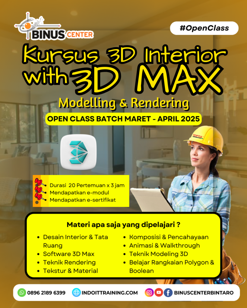 Kursus Desain Interior 3D Max