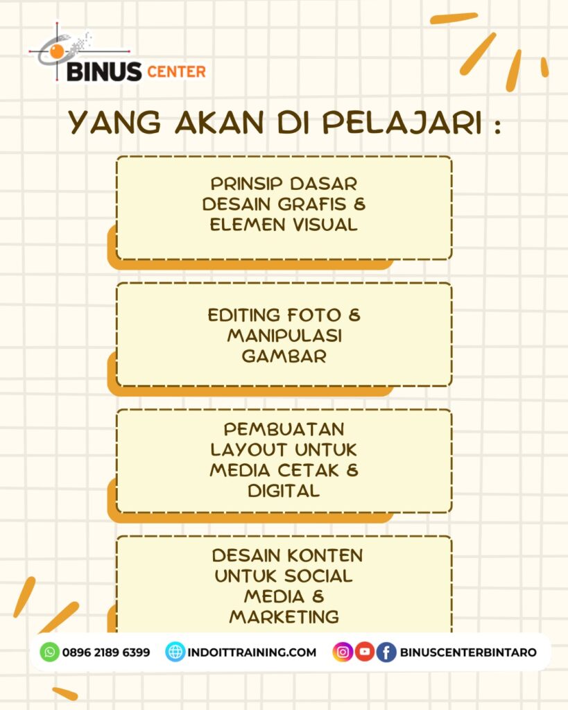 Training Desain Grafis Digital - Jakarta, Bogor, Depok, Tangerang, Bekasi, Bandung | Hybrid (Online & Onsite)