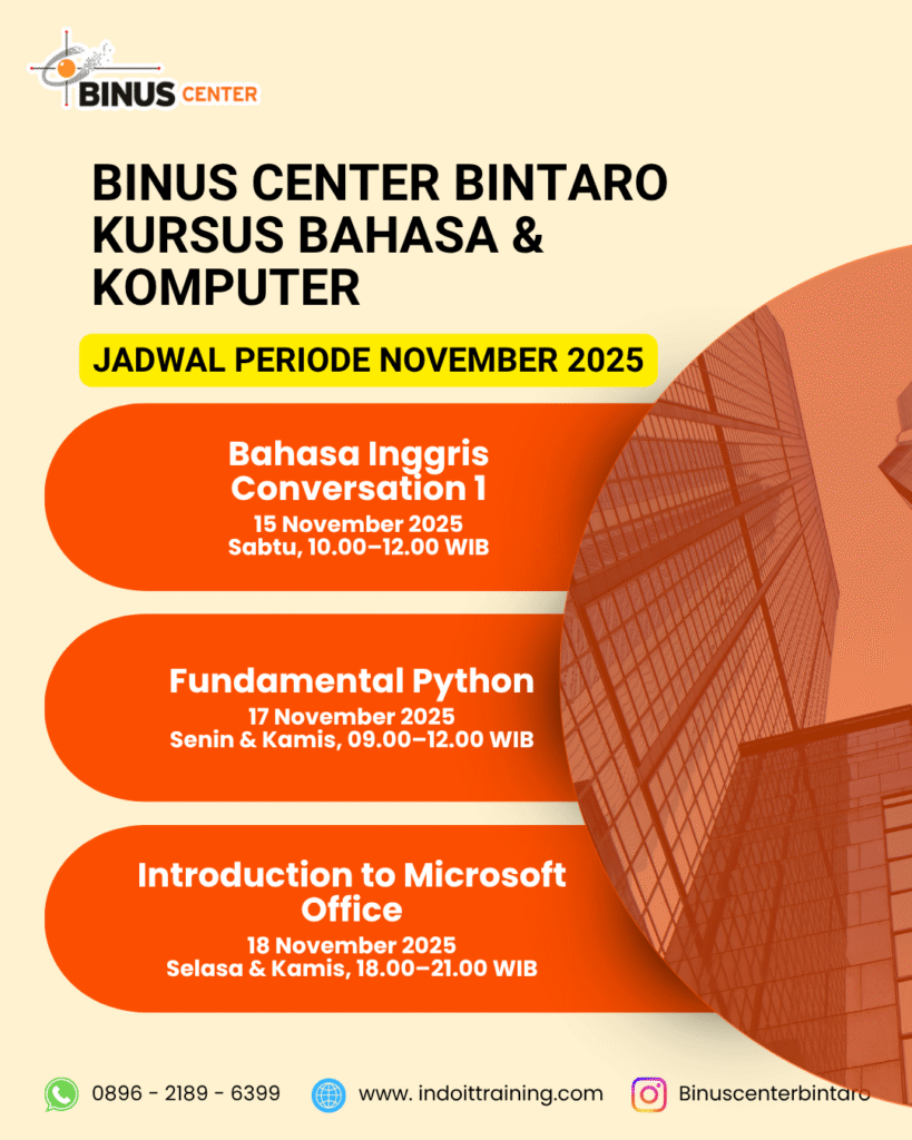 Pelatihan Multi-Skill November 2025: Macro Excel, Python, AutoCAD, SolidWorks, SAP2000, & Bahasa