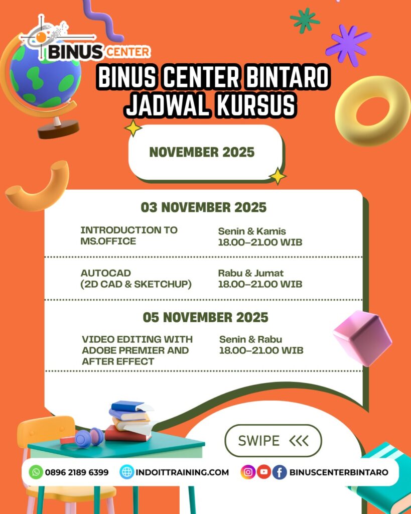 Kursus Jadwal Kelas Reguler November 2025: IT, Desain, Bisnis, & Bahasa