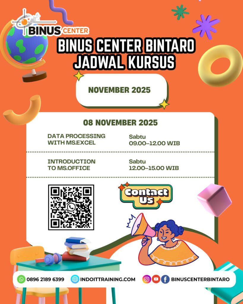 Kursus Jadwal Kelas Reguler November 2025: IT, Desain, Bisnis, & Bahasa