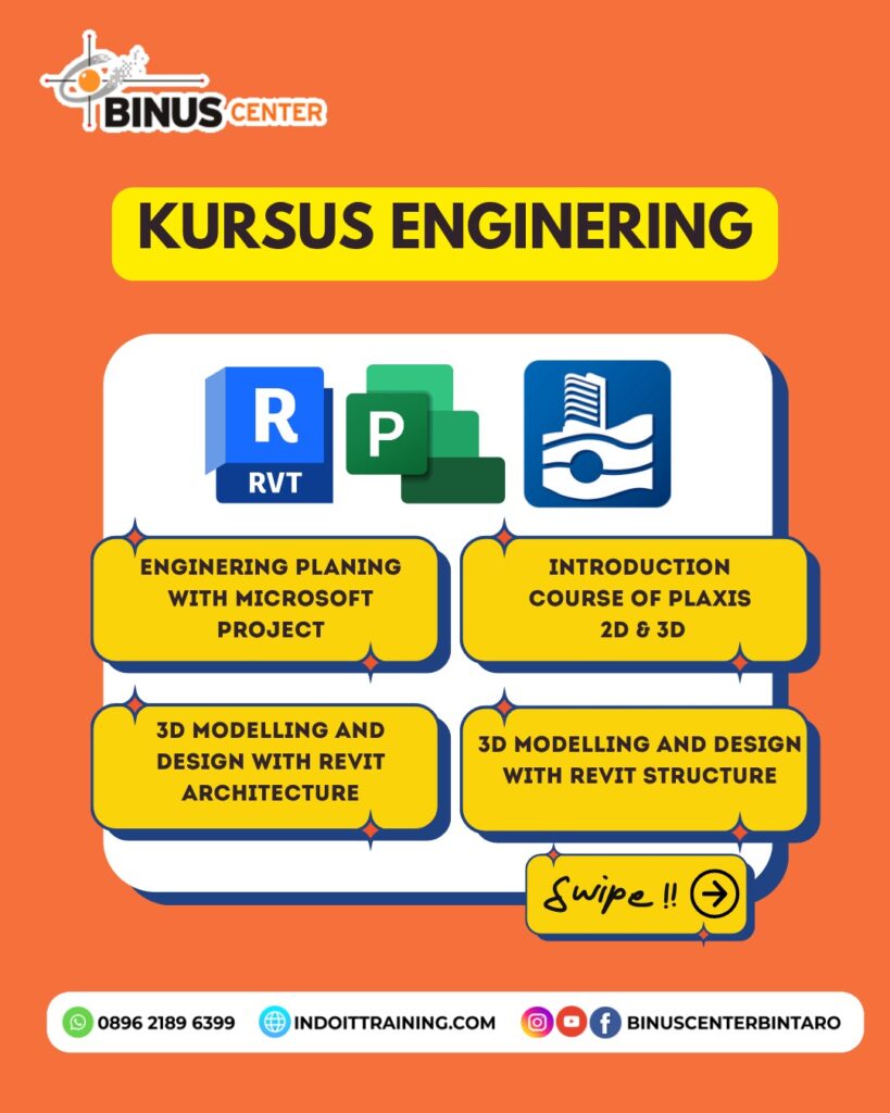 Pelatihan Engineering Komprehensif: Kuasai SAP2000, ETABS, SolidWorks, dan Revit Architecture - Jakarta, Bogor, Depok, Bekasi, Tangerang | Hybrid Class