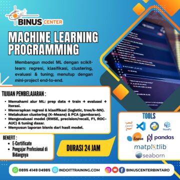 Machine Learning Programming – Bangun Model AI dari Nol hingga Siap Pakai