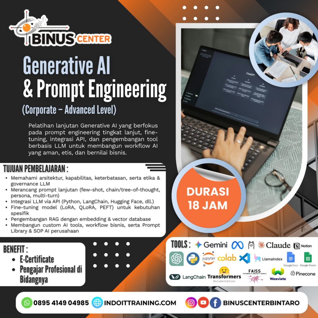 Corporate Training: Generative AI & Prompt Engineering (Advanced Level)