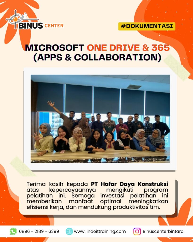 Dokumentasi Pelatihan Microsoft OneDrive & 365 (Apps & Collaboration)