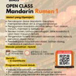 Open Class Mandarin Rumen 1 – Belajar Mandarin Dasar untuk Pemula