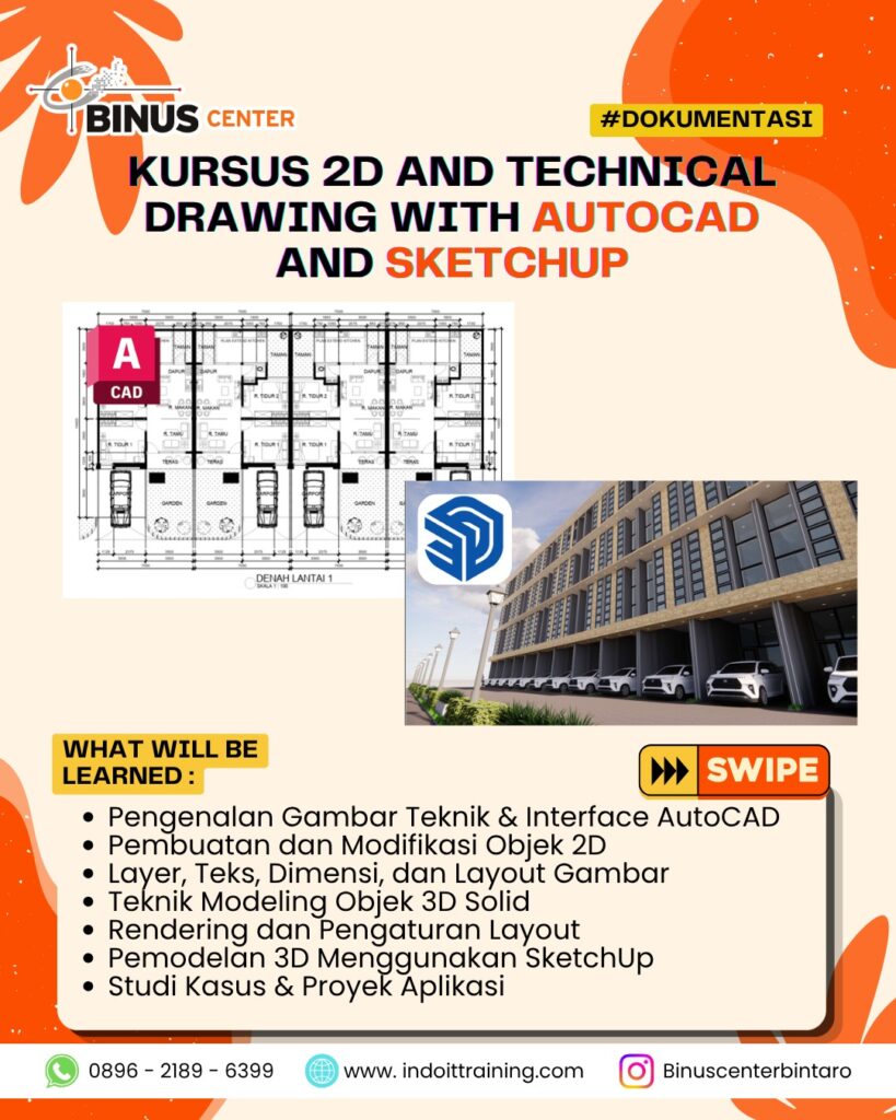 Kursus 2D and Technical Drawing with AutoCAD and SketchUp