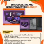 Kursus Blender 3D: Modelling & Rendering Profesional | Jakarta, Bandung, Surabaya | Hybrid Class Kursus Blender 3D